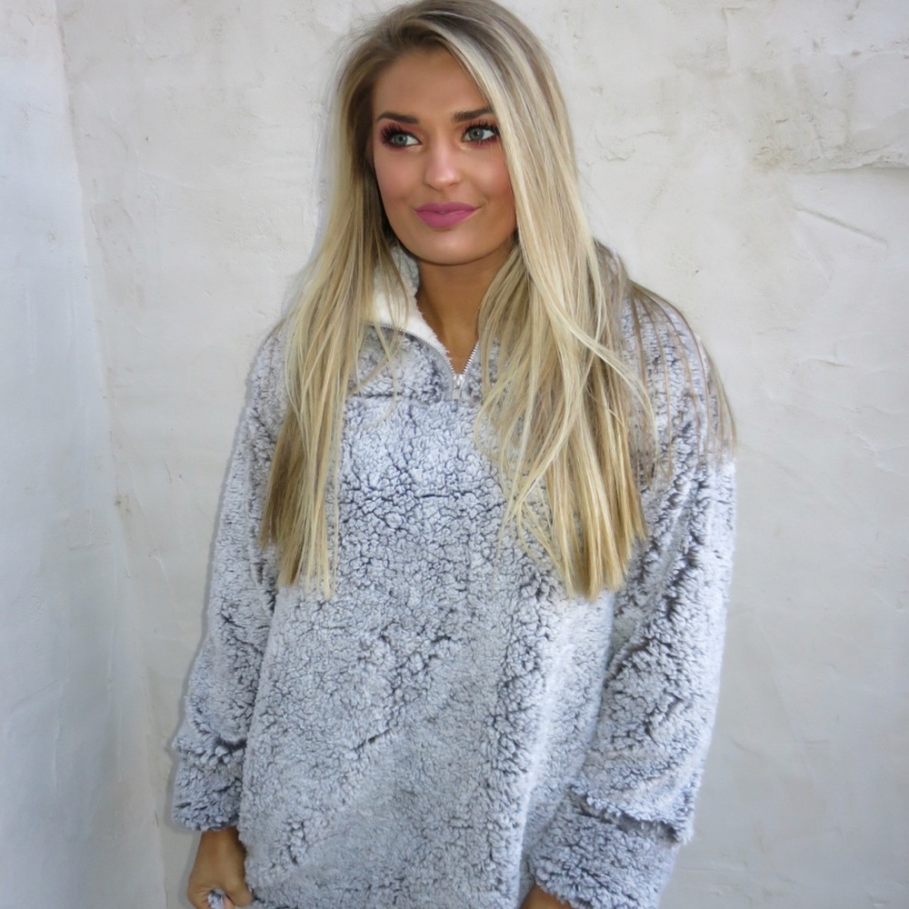 Frosted Light Grey Pullover